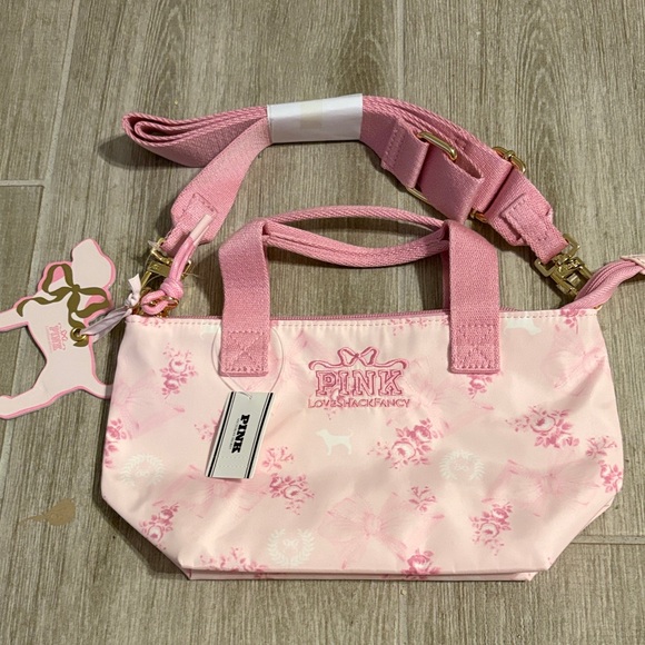 Pink x loveshackfancy mini tote bag in Beaux icons - Picture 1 of 8